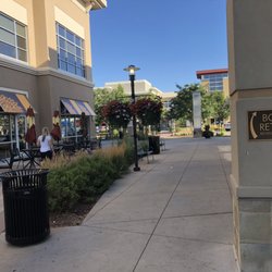 Council Tree Library - Poudre River Public Library District - Thursday, September 6, 2018: library book return and plaza it is in.