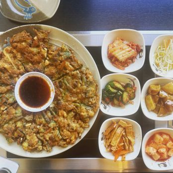 Jin Korean Noodles - Seafood Pancake + side dishes - Korean Near Me - Markham, Ontario