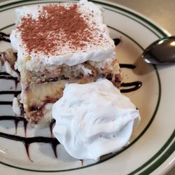 Coyote Grill at San Ignacio Golf Club - This delicious and one-of-a-kind tiramisu is made fresh in-house. It's my go-to dessert every time I visit.