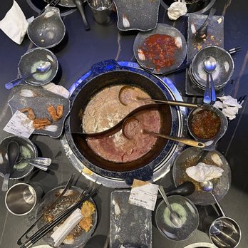 Supreme Pot - Post-dinner spread. - Hot Pot Near Me - Daly City, California