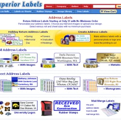 Superior Labels - Design your own address labels on rolls or sheets. Address Labels starting at $1