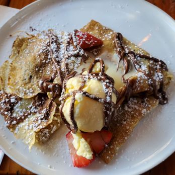Cafe Du Soleil - Nutella crepe with a vanilla ice cream - French Near Me - New York, New York