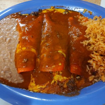 Carmelo's Mexican Grill - Beef fajita enchiladas - Mexican Near Me - Sugar Land, Texas