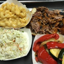 Wister's Barbecue Formerly Smoke Daddy's - Beef brisket, pulled pork, mac and cheese, roasted veggies.