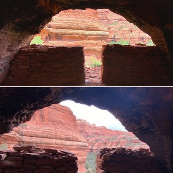 Boynton Canyon Trail - Top photo taken March 2020. Bottom in 2021. You can tell people have touched and disturbed the ruin. - Hiking Near Me - Sedona, Arizona Boynton Canyon Trail - Top photo taken March 2020. Bottom in 2021. You can tell people have touched and disturbed the ruin. - Hiking Near Me - Sedona, Arizona