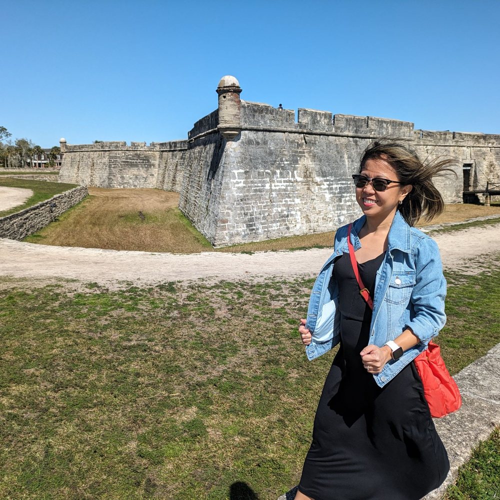 City of St Augustine - Castillo San Marcos on the background - Landmarks & Historical Buildings Near Me - Saint Augustine, Florida