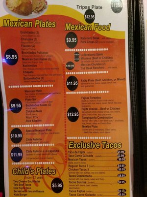 Menu photo 4 Sun Rise Cafe Weslaco, TX