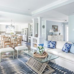 Maloney Interiors - Living Room, Touisset Home Project