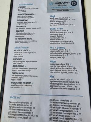 Menu photo 4 Bar West Richmond, VA
