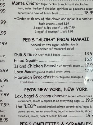 Menu photo 7 Peg's Glorified Ham n Eggs Henderson, NV Menu photo 7 Peg's Glorified Ham n Eggs Henderson, NV