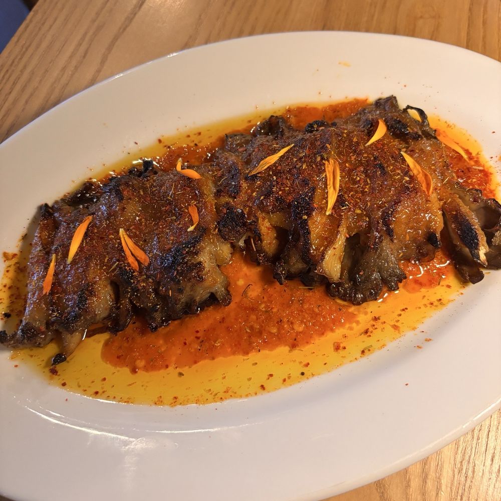 Luka - Grilled oyster mushrooms - Coffee & Tea Near Me - Artesia, California Luka - Grilled oyster mushrooms - Coffee & Tea Near Me - Artesia, California