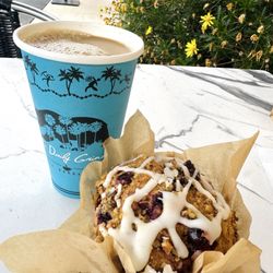 The Daily Grind Coffee & Tea Station - Industrial coffee + Lemon Cranberry muffin