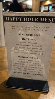 Menu photo 1 The Loft Restaurant Bellingham, WA