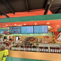the bar and menus