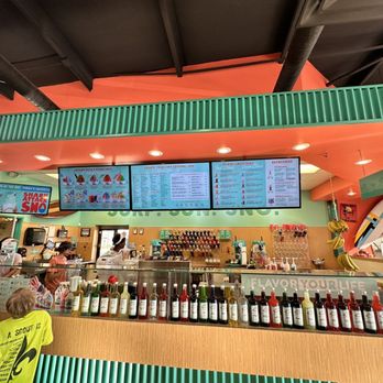 Bahama Buck's - the bar and menus - Shaved Ice Near Me - Cypress, Texas