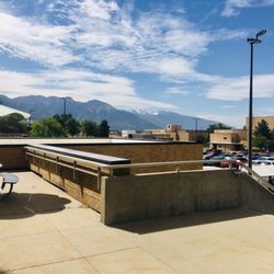 George E. Wahlen Department of Veterans Affairs Medical Center - A patio area near the old emergency room.