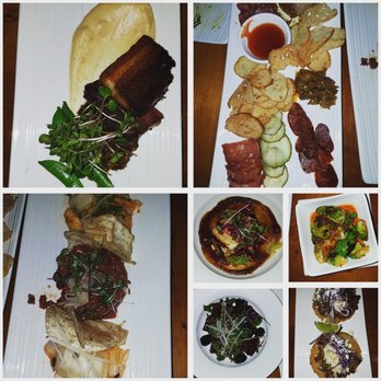 Play Food And Wine - Pork belly, beef tartar, charcuterie, grilled halloumi, goat tostada, beet salad, Brussels sprouts and arctic char...all yummy! - Wine Bars Near Me - Ottawa, Ontario Play Food And Wine - Pork belly, beef tartar, charcuterie, grilled halloumi, goat tostada, beet salad, Brussels sprouts and arctic char...all yummy! - Wine Bars Near Me - Ottawa, Ontario