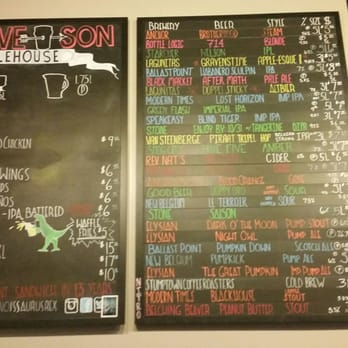 Native Son OC - Ale house MENU! - Beer Gardens Near Me - Santa Ana, California