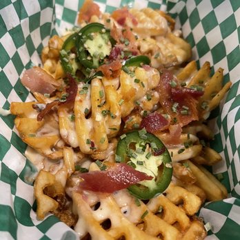 Roughtail Brewing - Loaded waffle fries!!! - Brewpubs Near Me - Oklahoma City, Oklahoma