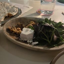 Feta and walnuts