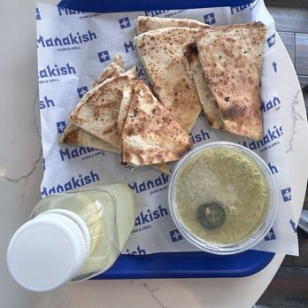 Manakish Oven & Grill - Jalapeño Hummus with Fresh Pita - Mediterranean Near Me - Walnut Creek, California Manakish Oven & Grill - Jalapeño Hummus with Fresh Pita - Mediterranean Near Me - Walnut Creek, California