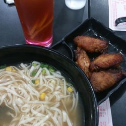 臺味冰點餐廳 - 雞翼陽春麵配凍檸茶