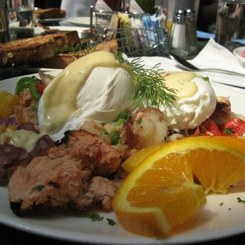 Plums Cafe - Salmon Hash - Breakfast & Brunch Near Me - Costa Mesa, California