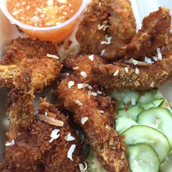 Duke's Malibu - Crispy Coconut Shrimps--love the coconut flavor of the batter which pairs well with the sweet tangy garlic sauce! - New American Near Me - Malibu, California