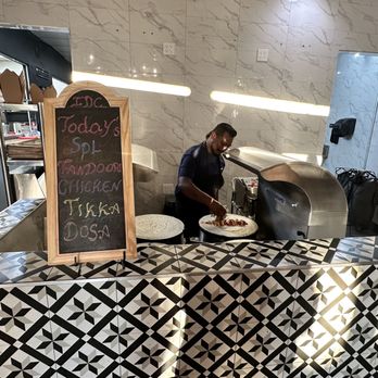 ID Cafe - Making Special Tandoori Chicken Tikka Dosa - Indian Near Me - Oakland, California