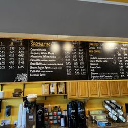 Farmhouse Coffee and Ice Cream - Menu board