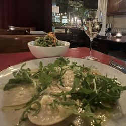 Café Toussaint - Pumpkin ravioli with Gorgonzola