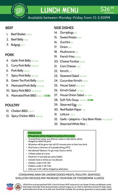 Menu photo 1 Seoul Meat Riverton, UT Menu photo 1 Seoul Meat Riverton, UT