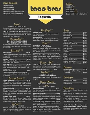 Menu photo 4 Taco Bros Wyandotte, MI Menu photo 4 Taco Bros Wyandotte, MI