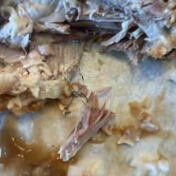 Got some Brillo pad seasoning in my mashed potatoes