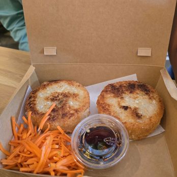 Paper Rice - Spring Rolls & Bowls - Fried sticky rice patties with shredded carrots and soy vinaigrette - Vietnamese Near Me - Pasadena, California Paper Rice - Spring Rolls & Bowls - Fried sticky rice patties with shredded carrots and soy vinaigrette - Vietnamese Near Me - Pasadena, California