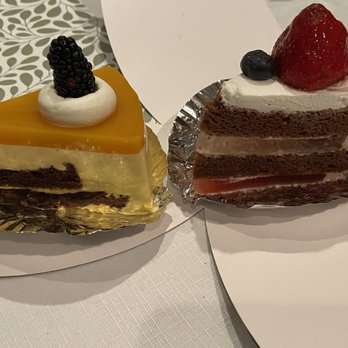 Sunmerry Bakery - Mango mousse and raspberry lychee cake slices - Bakeries Near Me - Fort Lee, New Jersey
