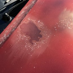 Before photo of the hood. Before photo of the hood.