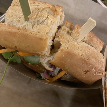Parts&Labor - Moto - Banh ( roasted pork, pate, fresh veggies on a Cuban roll) - Vegan Near Me - Durham, North Carolina