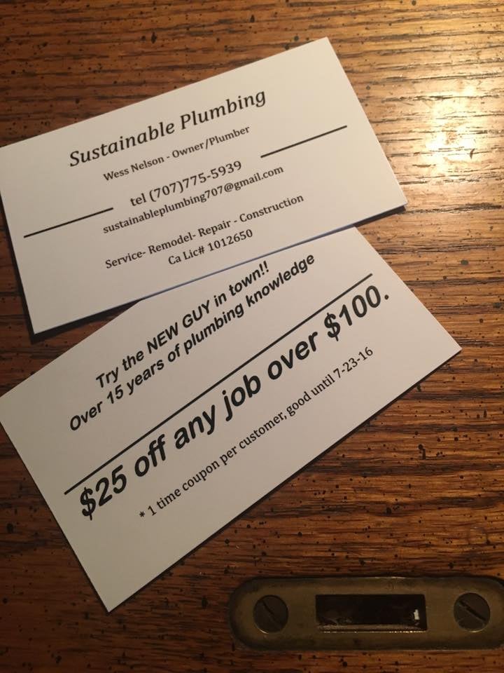 Slide of Sustainable Plumbing