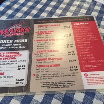 Mark's Feed Store - Lunch menu - Barbeque Near Me - Louisville, Kentucky Mark's Feed Store - Lunch menu - Barbeque Near Me - Louisville, Kentucky