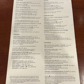 Bazille at Nordstrom - Menu - New American Near Me - Canoga Park, California