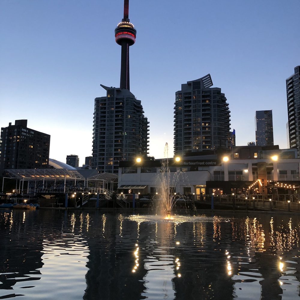 Harbourfront Centre - View of CN Tower from the Centre - Performing Arts Near Me - Toronto, Ontario Harbourfront Centre - View of CN Tower from the Centre - Performing Arts Near Me - Toronto, Ontario