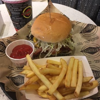Fatburger - a plate of fries and a burger - Burgers Near Me - Calgary, Alberta