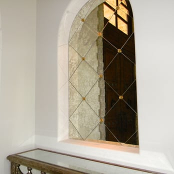 Antique Mirror Tile With Gold Rosettes Inside Nook Houston Tx Yelp Antique Mirror Tile With Gold Rosettes