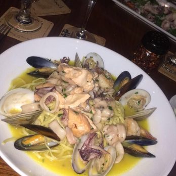 DaVinci's - Shrimp, clams, fish, and calamari over linguine. AMAZING - Italian Near Me - Marco Island, Florida DaVinci's - Shrimp, clams, fish, and calamari over linguine. AMAZING - Italian Near Me - Marco Island, Florida