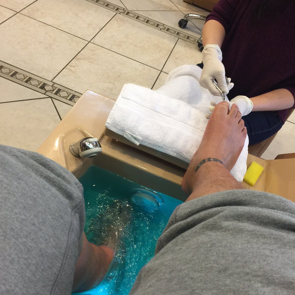 Birthday spa day with my wife. #RealMenShit