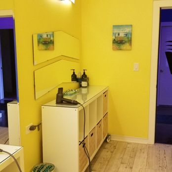 Anicca Float Club - Powder room to hair dry with quiet Dyson hair dryers  Lotion available to use - Float Spa Near Me - Naperville, Illinois