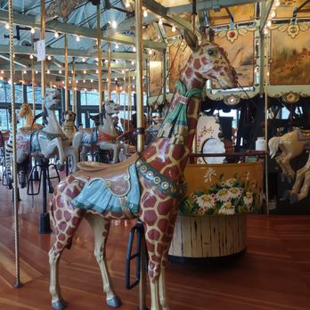 Tilden Regional Park Merry-Go-Round - Dresses up giraffe and spinning tub. - Carousels Near Me - Berkeley, California
