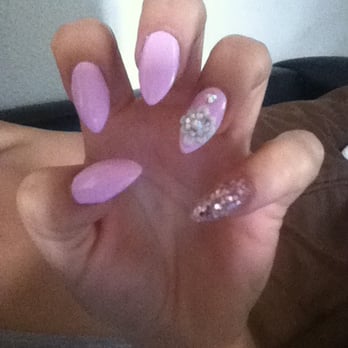 Dublin Nails - My gorgeous pink set done by the one & only TAN - The best nail tech for nail art! Love this guy. - Nail Salons Near Me - Dublin, California