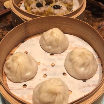Mott 32 - Traditional pork dumplings (front) Soft quail egg siu Mai (back) - Chinese Near Me - Las Vegas, Nevada